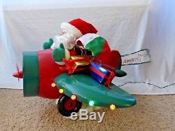 Santa Claus Animated Airplane Santas Best Holiday Animation Christmas Rare Works