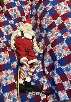 Santa Doll Gathered Traditions Joe Spencer Retired 54 Red & White Figure RARE