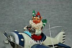 Santa Drops In Flights Of Fancy Rotating Mobile Parachute Plane Elf 1998