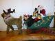 Santa In Sleigh With Reindeer Large Animated Holiday Decor By Holiday Living 24