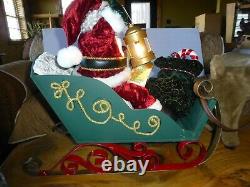 Santa in Sleigh with Reindeer Large Animated Holiday Decor by Holiday Living 24