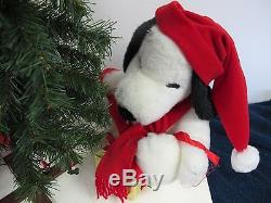 Santa's Best Charlie Brown Snoopy Animated Motion-ette In Box Works Rare