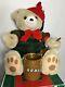 Santa's Best Holiday Animation 90s Vintage Christmas Bear Honey Works In Box