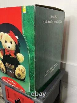Santa's Best Holiday Animation 90s Vintage Christmas Bear Honey WORKS IN BOX