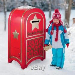 Santa's Christmas Letter North Pole Red Mailbox Holiday Postbox 44