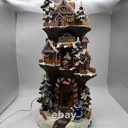 Santa's Gingerbread House 3 Story Workshop Tree Village By Jaimy (Music/Lights)