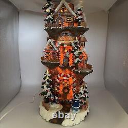 Santa's Gingerbread House 3 Story Workshop Tree Village By Jaimy (Music/Lights)