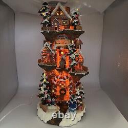 Santa's Gingerbread House 3 Story Workshop Tree Village By Jaimy (Music/Lights)