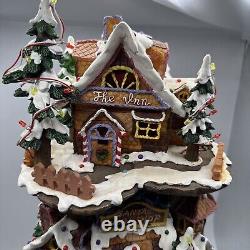 Santa's Gingerbread House 3 Story Workshop Tree Village By Jaimy (Music/Lights)