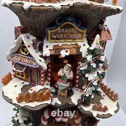 Santa's Gingerbread House 3 Story Workshop Tree Village By Jaimy (Music/Lights)