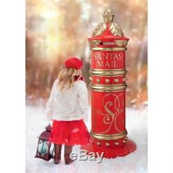 Santa's North Pole Red Mailbox British Replica Christmas Letter Postbox 65