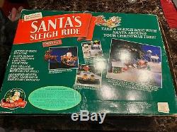 Santa's Sleigh Ride 1993 Mr Christmas Lights Animated Original Box