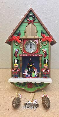 Santa's Tick Tock Till Christmas Cuckoo Animated Musical Clock