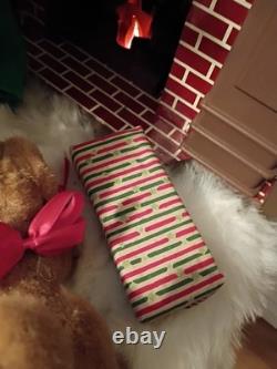 Santas Best Special Delivery Christmas Motionette Fireplace Working 21 X 20 X19