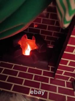 Santas Best Special Delivery Christmas Motionette Fireplace Working 21 X 20 X19