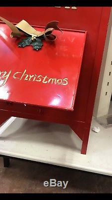 Santas Christmas Outdoor North Pole Mailbox Letters Steel Baked Enamel Finish