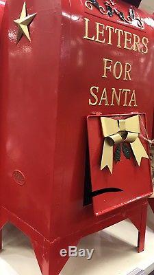 Santas Christmas Outdoor North Pole Mailbox Letters Steel Baked Enamel Finish