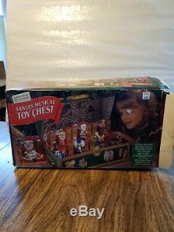 Santas Musical Toy Chest Mr Christmas 35 Songs Animated 1994 Vintage TESTED