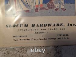 Scarce 1930's Advertising Halloween Solcum Hardware News Scottsville Ny