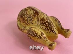 Scarce ANTIQUE 1910 GERMAN MINIATURE CANDY CONTAINER, COOKED THANKSGIVING TURKEY