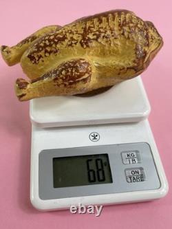 Scarce ANTIQUE 1910 GERMAN MINIATURE CANDY CONTAINER, COOKED THANKSGIVING TURKEY