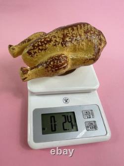 Scarce ANTIQUE 1910 GERMAN MINIATURE CANDY CONTAINER, COOKED THANKSGIVING TURKEY