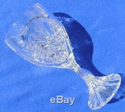 Set 12 Mikasa Chrisrtmas Tree Clear Crystal Water Wine Goblet Glasses Barware