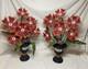 Set Of 2 Hyde & Eek! Ghoulish Garden Peeping Poppies Halloween Decor
