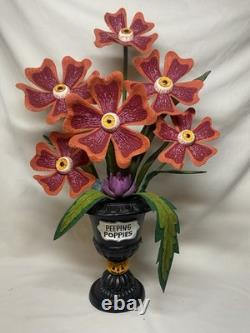 Set of 2 HYDE & EEK! Ghoulish Garden Peeping Poppies Halloween Decor