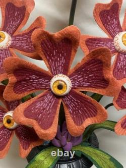 Set of 2 HYDE & EEK! Ghoulish Garden Peeping Poppies Halloween Decor