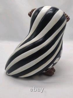 Set of 2 MACKENZIE CHILDS Courtly Check & Courtly Stripe Owl Figurines Halloween Set of 2 MACKENZIE CHILDS Courtly Check & Courtly Stripe Owl Figurines Halloween