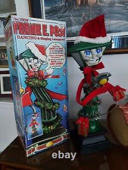 Set of 2 Rare Vintage Telco Frank E. Post & Yule Burner Animated Dancing/Singing