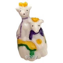 Set of 3 Haydel's Mardi Gras King Cake Dolls Barkus /Superfan /Police officer