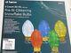 Set Of 5 Lighted Twinkling 30 Tall Outdoor Collapsible Christmas Ornament Bulbs