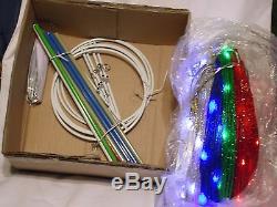 Set of 5 Lighted Twinkling 30 Tall OUTDOOR Collapsible Christmas Ornament Bulbs