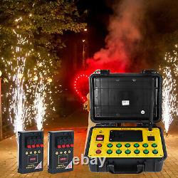 Ship From USA 36 Cues Fireworks Firing System 500M ABS Remote Waterproof Case