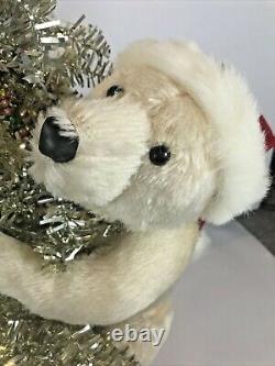 Silver Aluminum Christmas Tree Ditz Designs Hen House Mohair Polar Bear Vintage