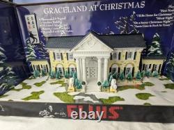 Singing Lighted Christmas At Elvis Presley Graceland Music Ceramic House RARE