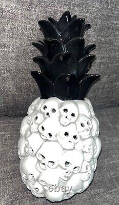 Skull Pineapple Halloween Light Up Decor Mortar & Bone