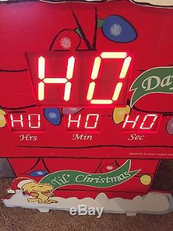 Snoopy Countdown To Christmas 36 in Peanuts Yard Sign