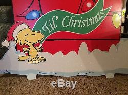 Snoopy Countdown To Christmas 36 in Peanuts Yard Sign