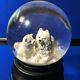 Snow Globe American Eskimo Dog Samoyed Mom & Puppy Christmas Ciao Ciao Music