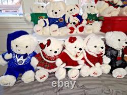 Snowflake teddy collection 1997 2024. 2 Missing Christmas bear collectable