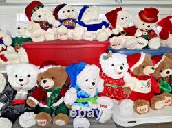 Snowflake teddy collection 1997 2024. 2 Missing Christmas bear collectable