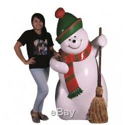 Snowman Life Size Statue Christmas Yard Display Prop Holiday Snow Man