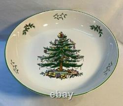 Spode Christmas Tree Pedestal Centerpiece Bowl 10.75