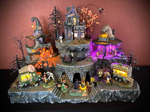Spooky Hollow Display Platform For Dept 56 Halloween & Lemax Villages, Free Ship