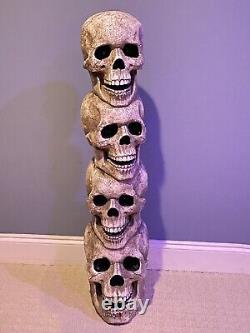 Stacked Skulls with sound and LED eyes for Halloween from Costco