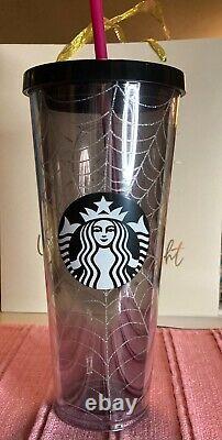 Starbucks 2019 Glitter Spider Web Tumbler 24oz