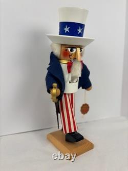 Steinbach Nutcracker Uncle Sam 15 -Germany Minor Hat Damage See Photos